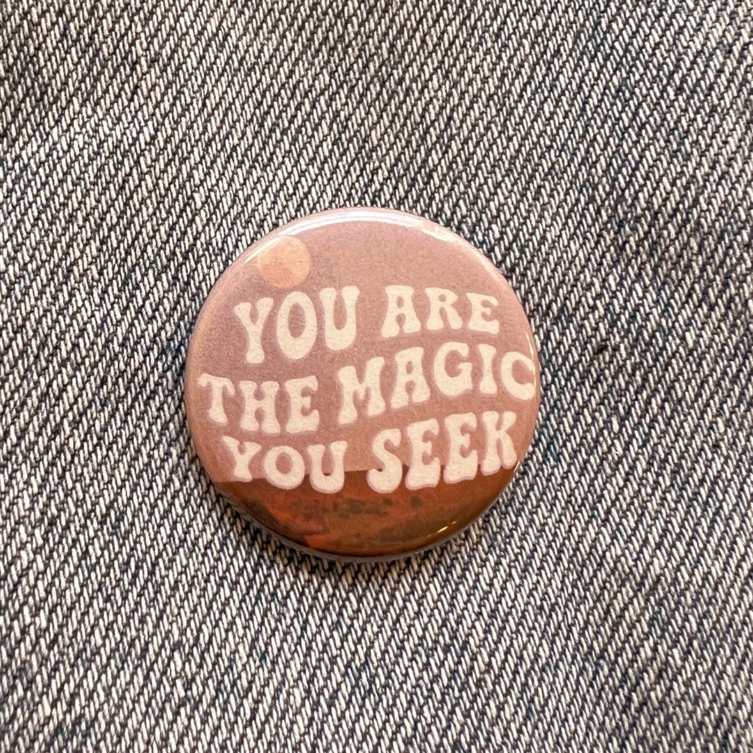 Positivity Button Pins: Happy to be Here