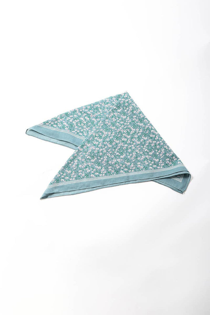 Boho Floral Cotton Bandana – Your Go-To Summer Accessory 🌸: Sage
