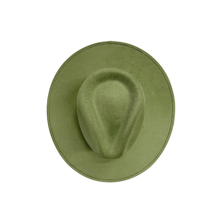 Vegan Suede Rancher Hat: Mocha