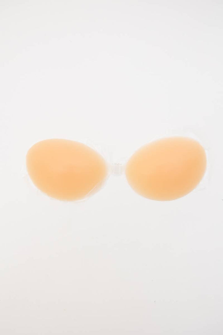Seamless Backless Silicone Bra – Cleavage Enhancing!: Nude / B