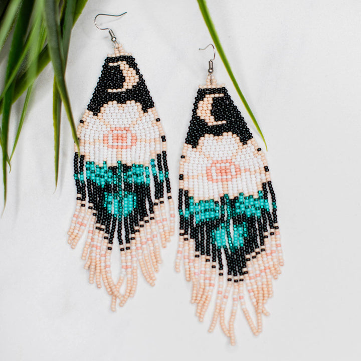 Moonflower Earring Black