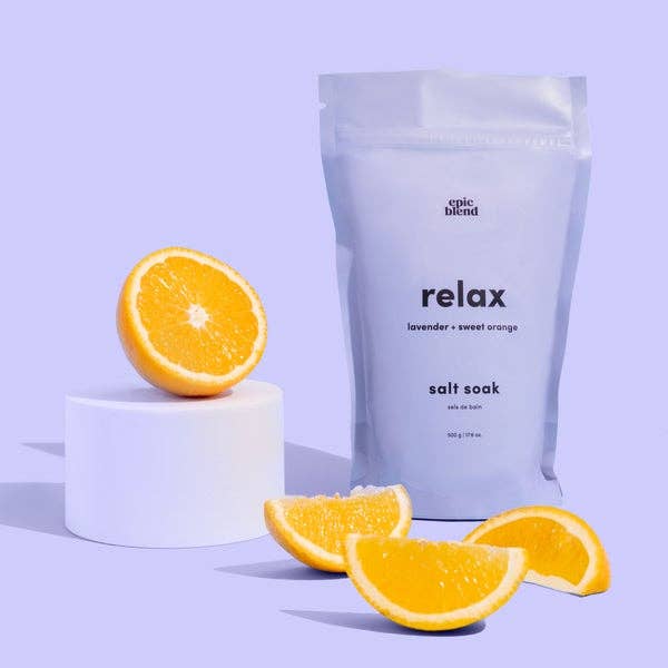 Relax Bath Salt Soak: 3.5oz