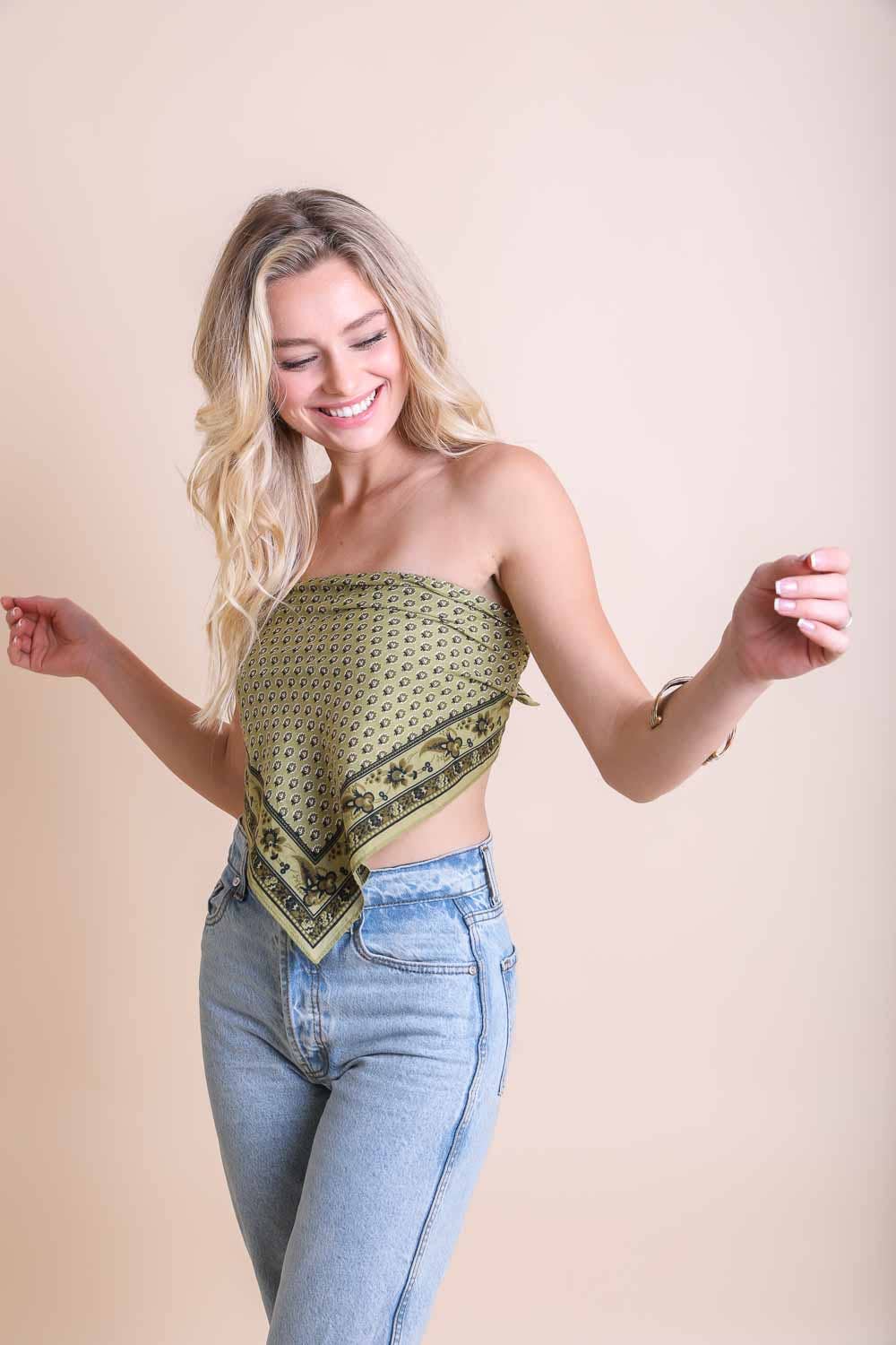 Oversized Cotton Bandana Scarf – Vintage Boho Style: Black