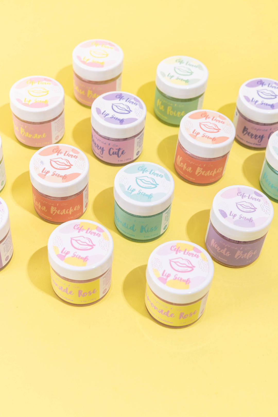 Lip Scrub: Limonade Rose - Lemon + Raspberry