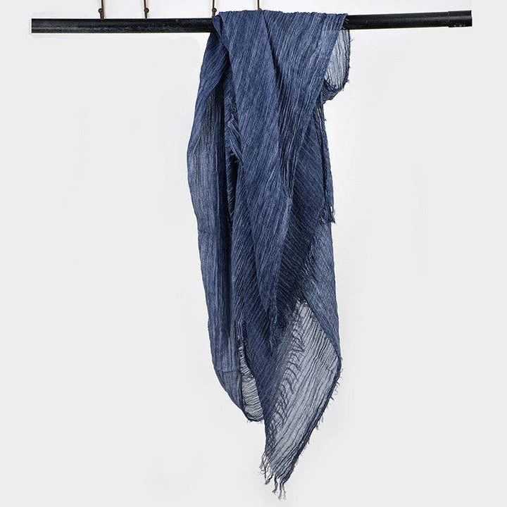 Scarvii - Farmhouse Style Cotton Linen Long Scarf & Shawl: ASH