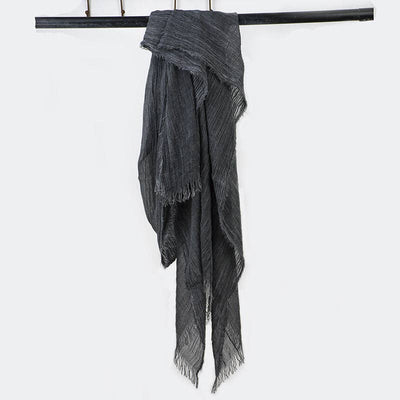 Scarvii - Farmhouse Style Cotton Linen Long Scarf & Shawl: PINK