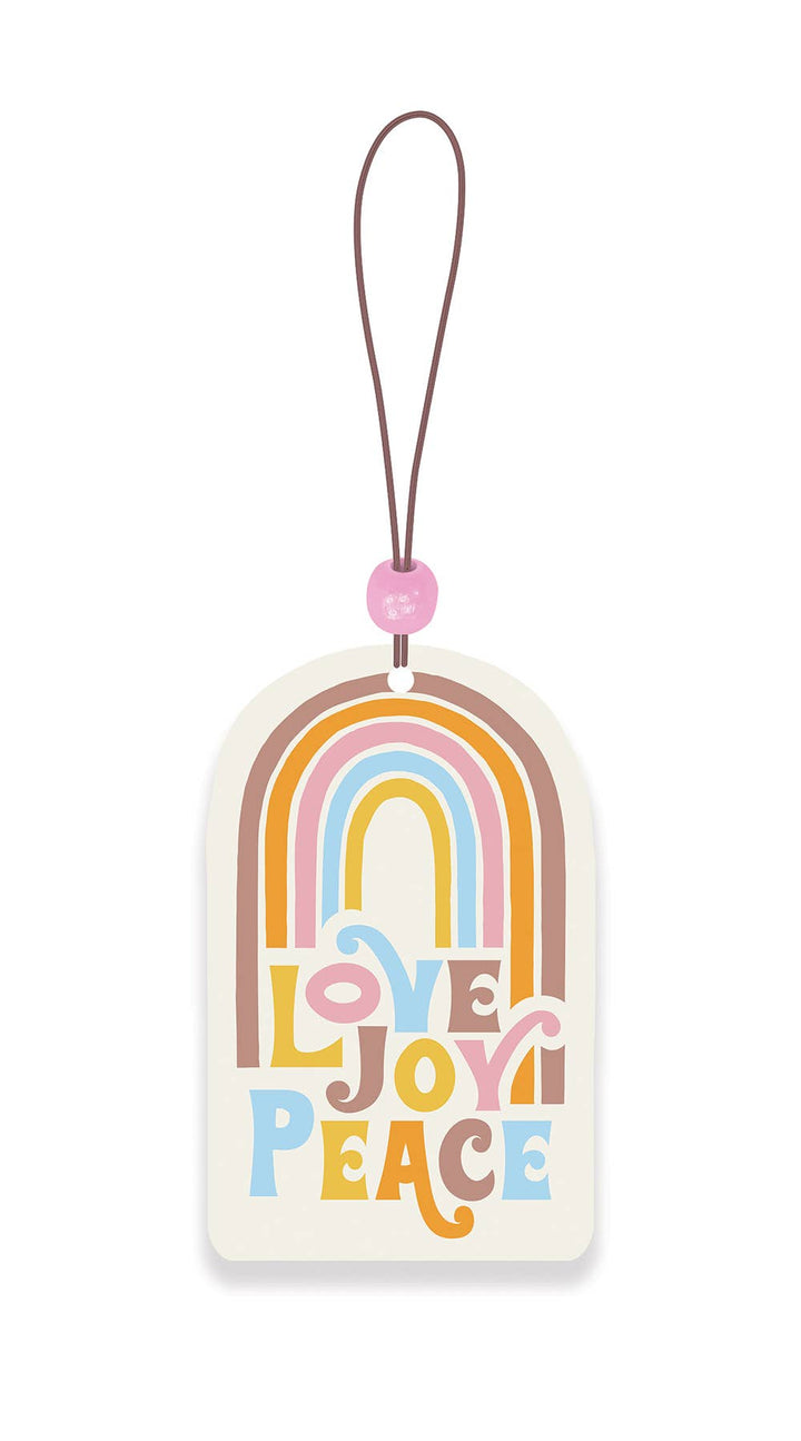 Love Joy Peace Rainbow Car Air Freshener