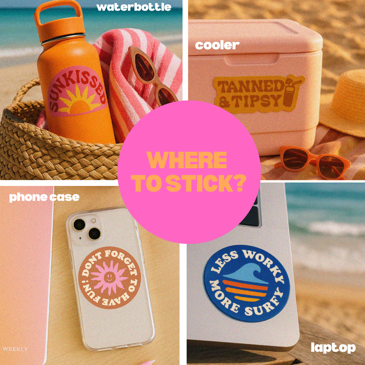 Sunny Vibes | California Sunshine Beach Fun Sticker 2.75"