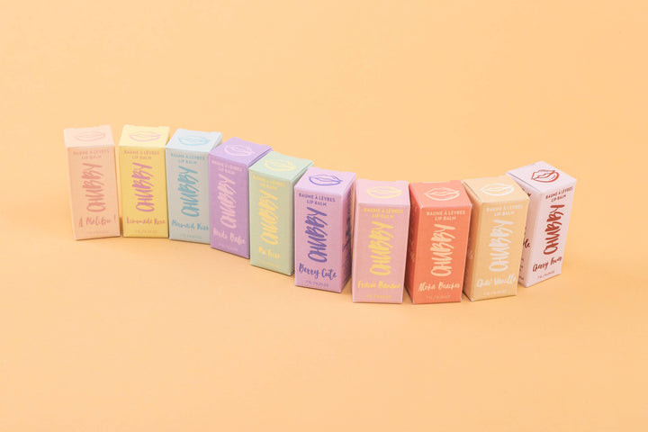 CHUBBY - Vegan Lip Balm: Milkshake ( Strawberry + Banana )