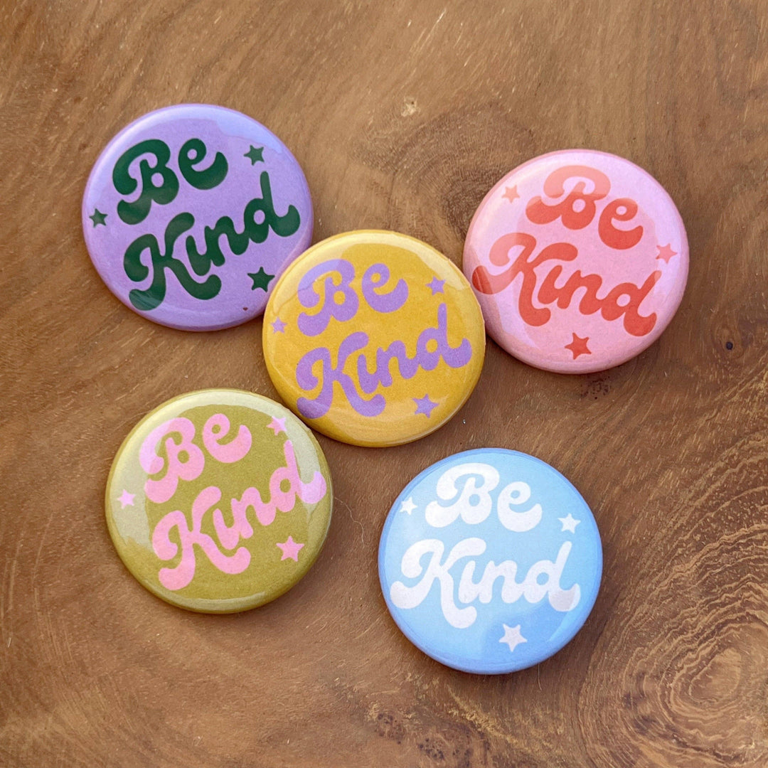 Positivity Button Pins: Happy to be Here