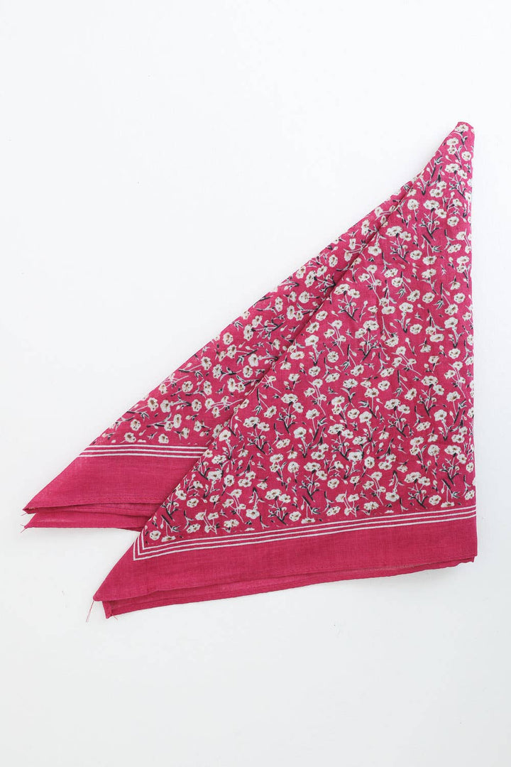 Boho Floral Cotton Bandana – Your Go-To Summer Accessory 🌸: Sage