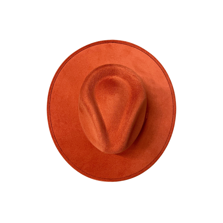 Vegan Suede Rancher Hat: Mocha
