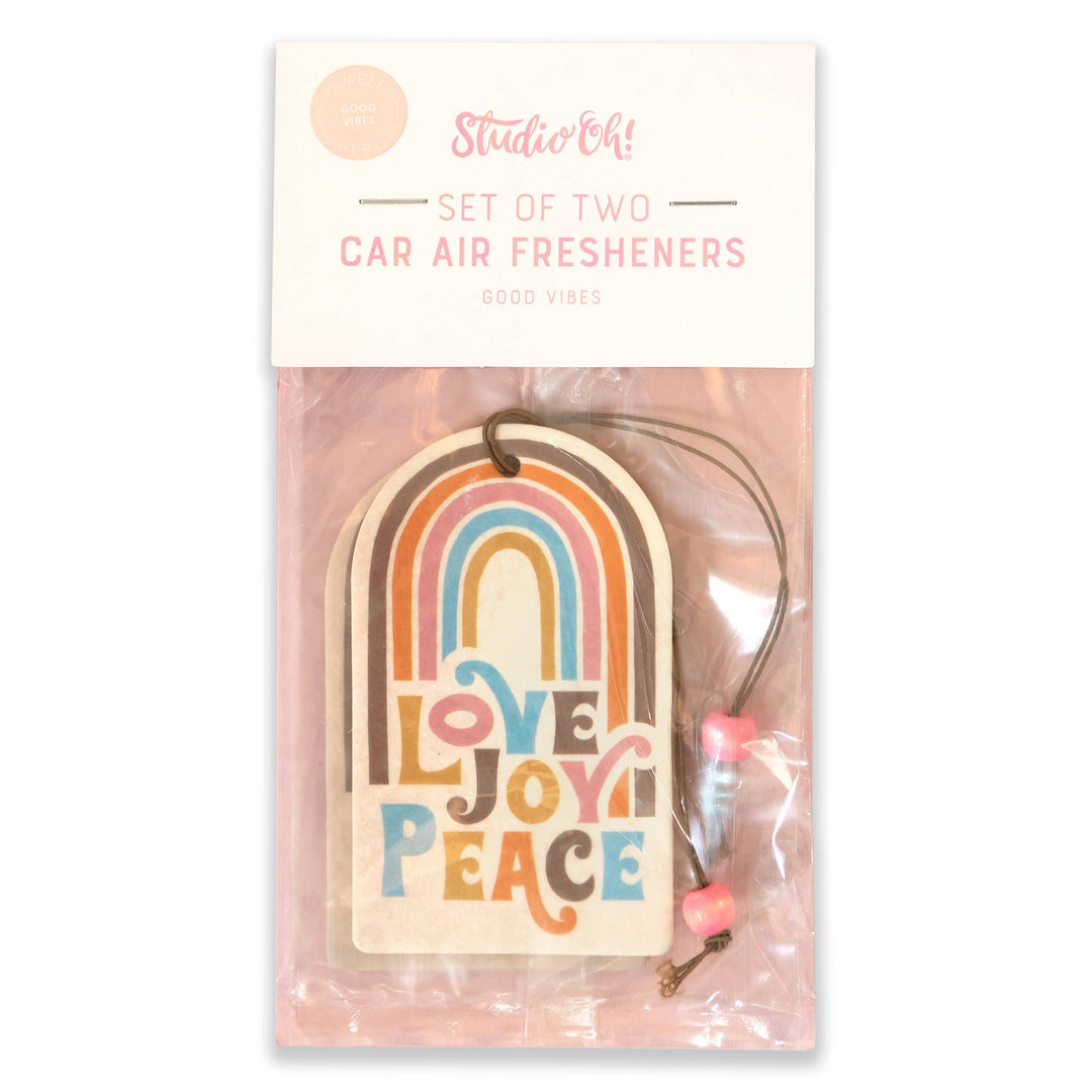 Love Joy Peace Rainbow Car Air Freshener