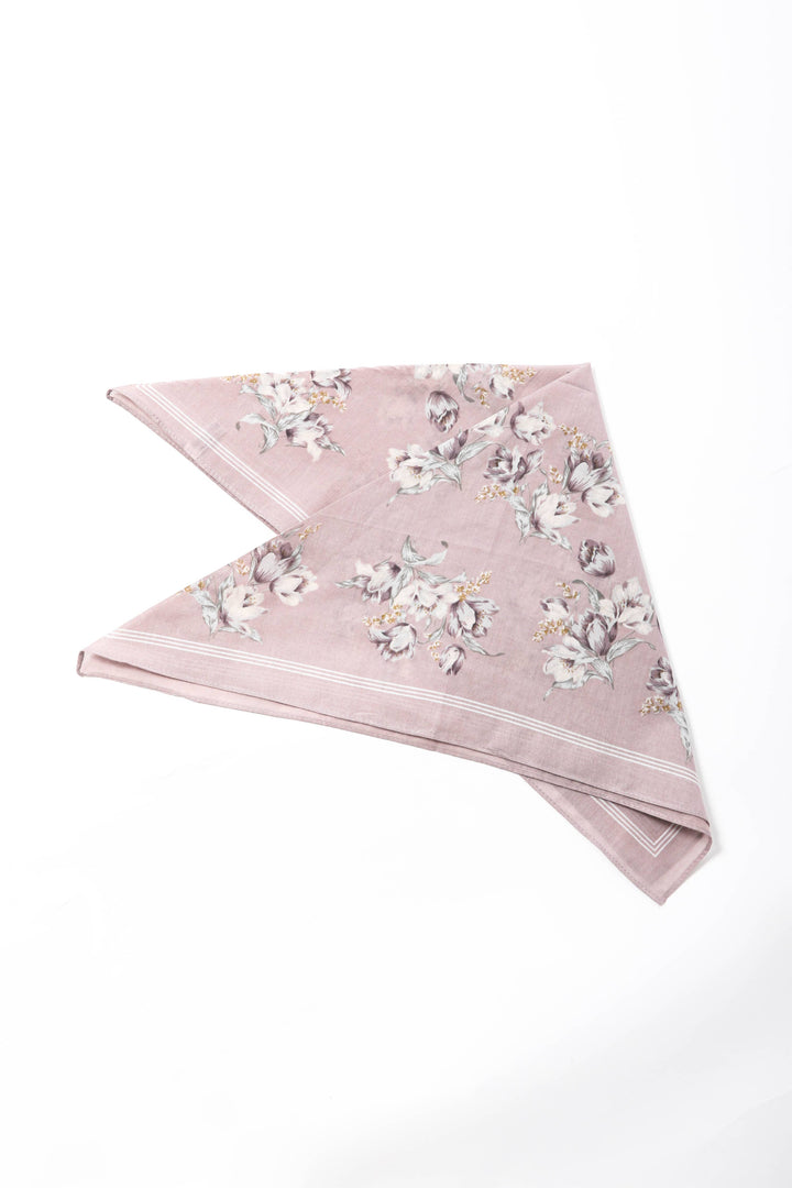 High-Quality Orchid Pattern Bandana - Ideal for All Seasons: Black