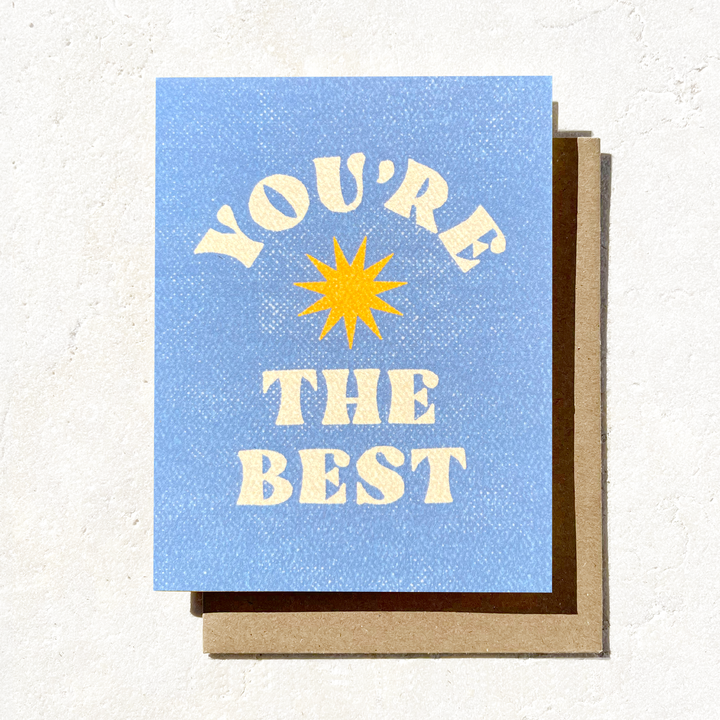 You're The Best - Fun Simple Thank You Card