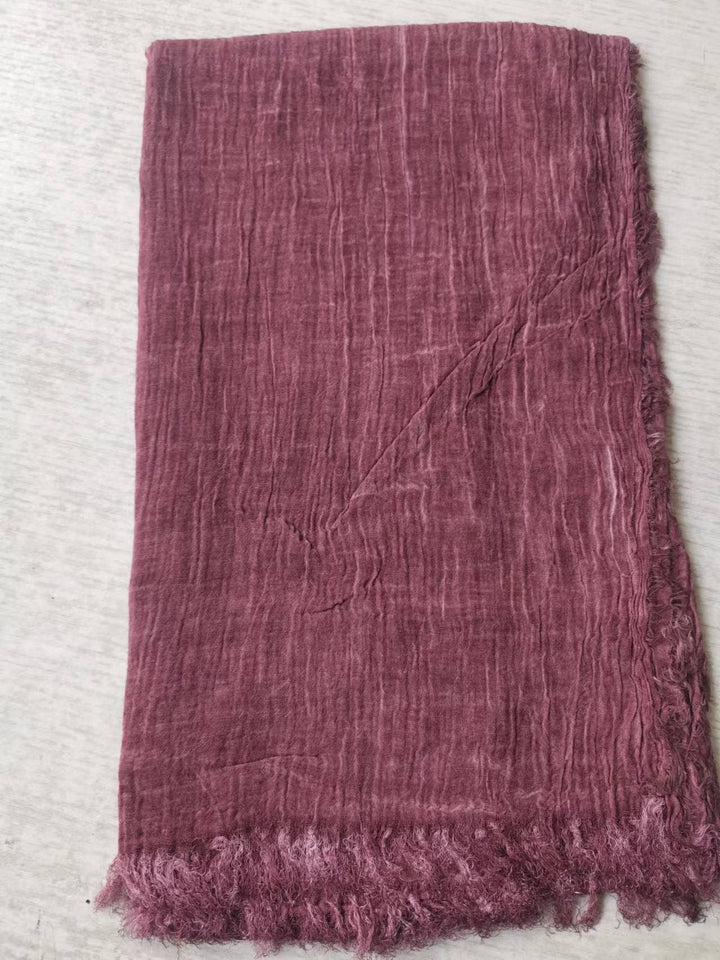 Scarvii - Farmhouse Style Cotton Linen Long Scarf & Shawl: ASH