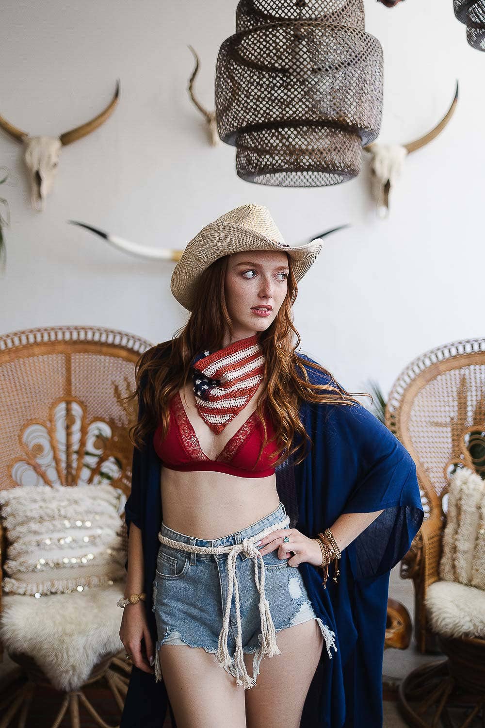 🌵 Trendy Western Braided Rope Tie Belt - Boutique Fave: Ivory