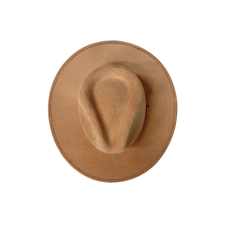 Vegan Suede Rancher Hat: Mocha