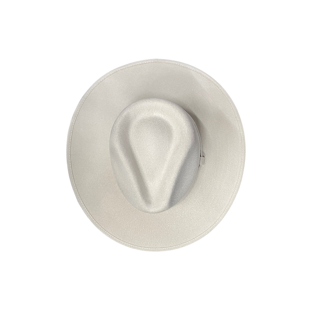 Vegan Suede Rancher Hat: Mocha