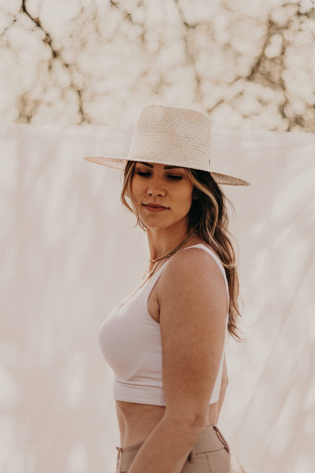 Sienna | Palm Straw Fedora Hat: S/M