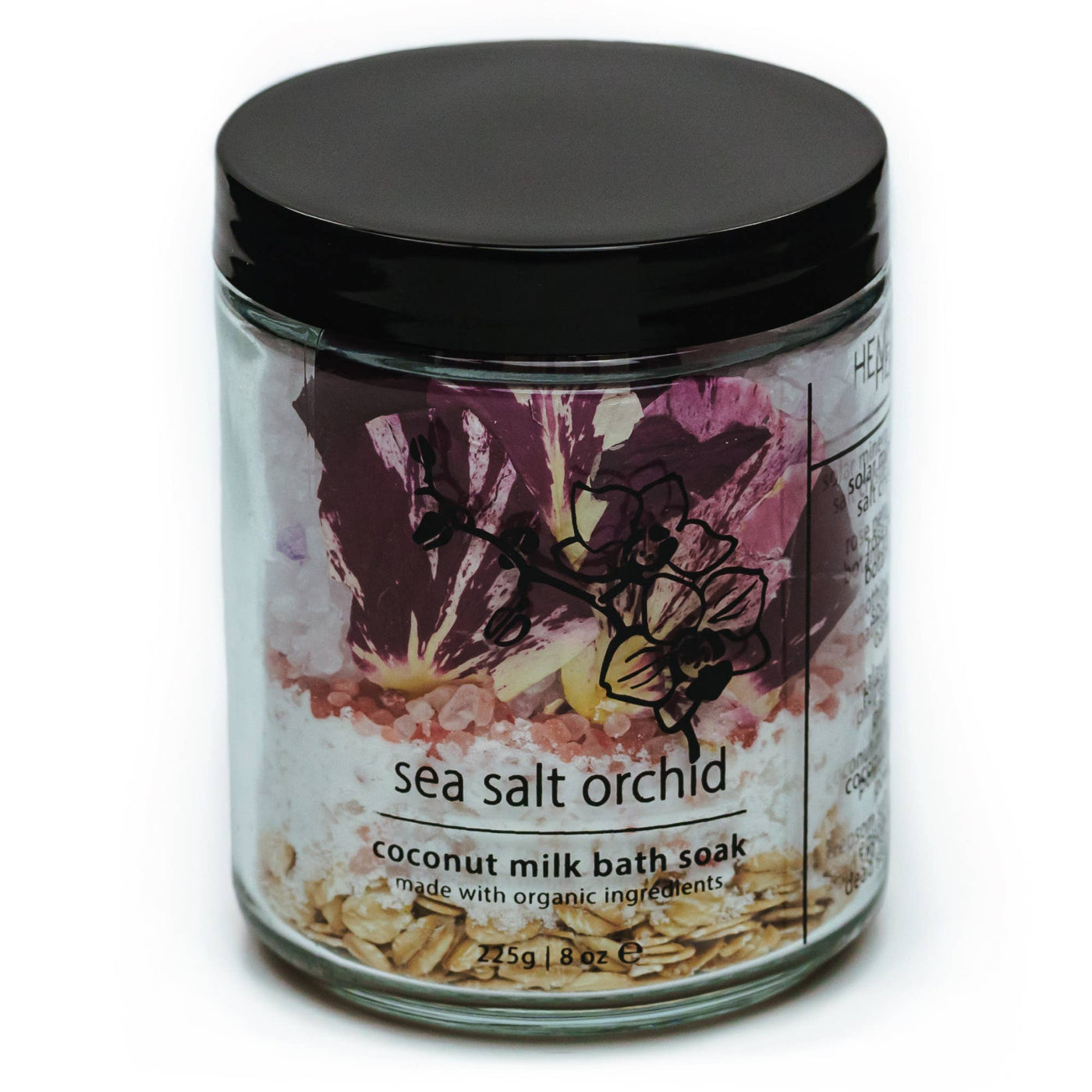 Coconut Milk Bath Soak: Sea Salt Orchid